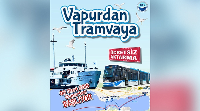 Vapurdan tramvaya ücretsiz aktarma