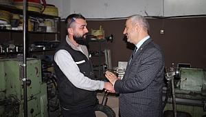 Zinnur Büyükgöz, işçilerle bir araya geldi