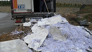 Kaçak atıklar toplatıldı