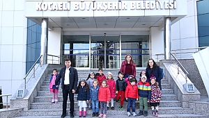 Minik öğrencilerden Büyükşehir’e ziyaret