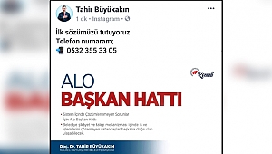 Tahir Büyükakın ilk sözünü tuttu