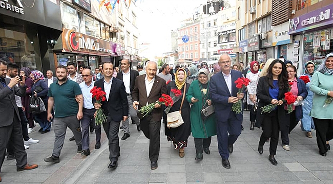 Anneler Günü dolayısıyla karanfil dağıttılar