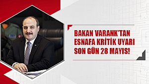 Bakan Varank'tan esnafa kritik uyarı