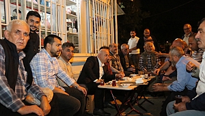 Bıyık, Ramazan'da vatandaşlarla iç içe