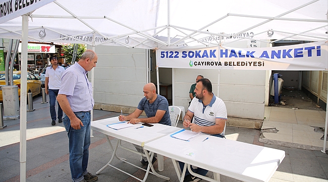 Çayırova'da hizmet anketi yapılıyor