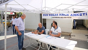 Çayırova'da hizmet anketi yapılıyor