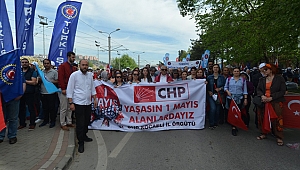 CHP tam kadro 1 Mayıs kutlamasında