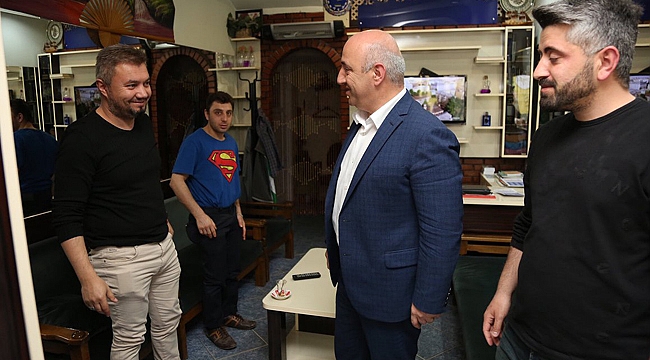 Muzaffer Bıyık'tan esnaf turu