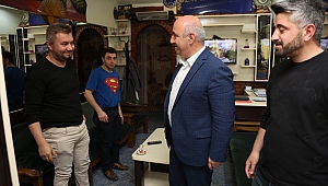 Muzaffer Bıyık'tan esnaf turu