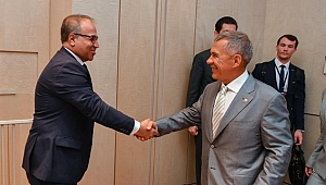 Yıldırım, Tataristan Cumhurbaşkanı'yla buluştu