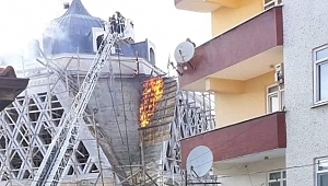 Bitmeyen camide yangın çıktı