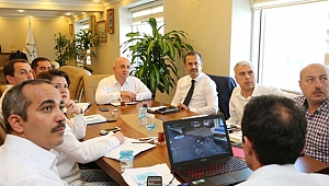 Bıyık ve Çakmak çalışmalar hakkında bilgi aldı