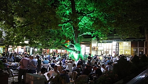 Çınaraltı meydanı yeşillendi