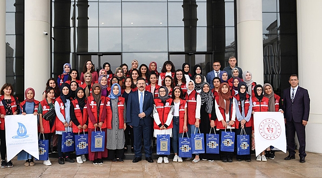 Damla Projesi ekibinden Aksoy’a ziyaret