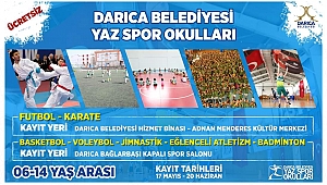  Darıca Yaz Spor Okulları’nda kayıtlar devam ediyor