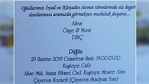 Dinç ailesinin mutlu günü