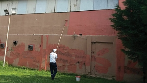 Fuarda onarım çalışması yapıldı