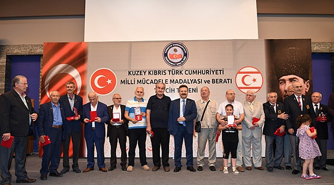 Kıbrıs kahramanlarımız onurlandırıldı