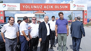 Büyükgöz, nakliyeciler garajını inceledi