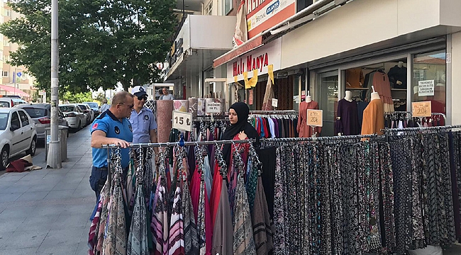 Gebzeli esnafa kaldırım cezası
