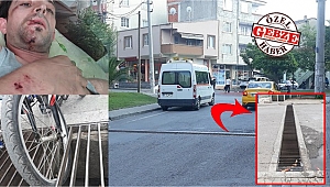 Genç bisikletçi mazgal kurbanı