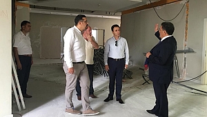 Güler ve Doğan okul inşaatlarını gezdiler