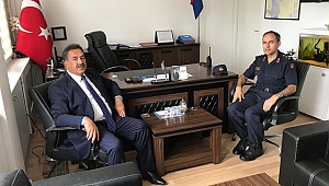 Kaymakam Güler'den Yüzbaşı Aksu'ya ziyaret