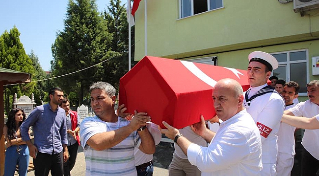 Merhum askerimiz son yolculuğuna uğurlandı