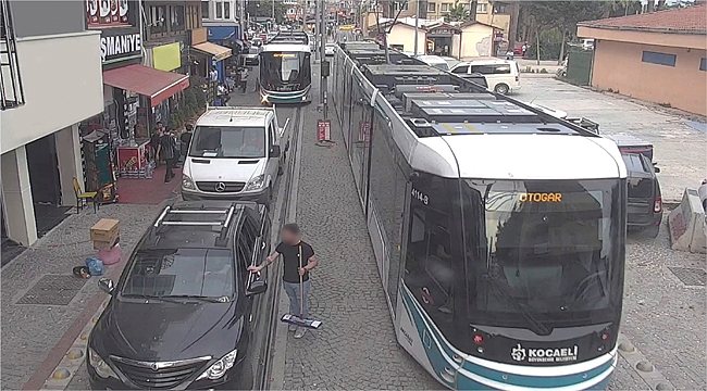 Tramvay seferini engelleyenlere ceza