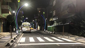 Yenimahalle’de yaya geçidi çalışması