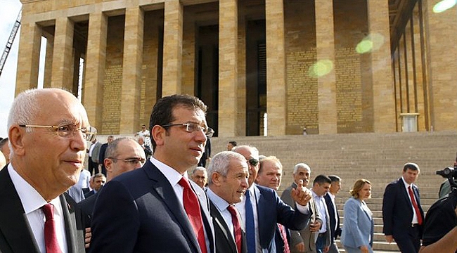 "Yine gider, yine yazarız!" demişti. İmamoğlu Anıtkabir'de!