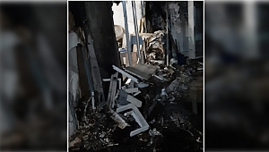 Ahmet Durak'ın iş yerinde korkutan yangın