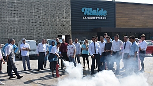 Antikkapı personeli tatbikat yaptı