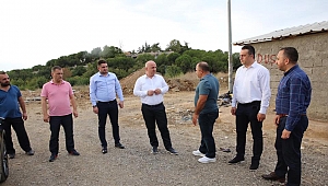 Bıyık’tan kurban pazarı alanına inceleme