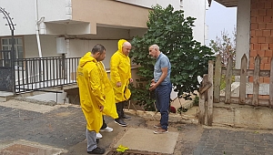 Bıyık, yağış boyunca incelemede bulundu
