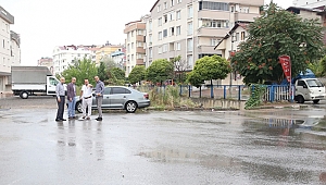 Çiftçi, birikinti için düğmeye bastı