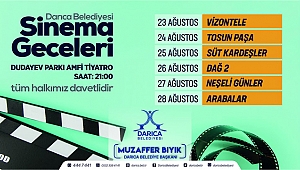 Darıca'da sinema geceleri başlıyor