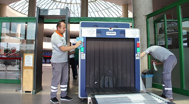 Otobüs terminali bayrama hazırlandı