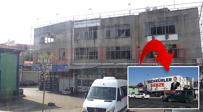 ‘Teşekkürler Gebze’ afişi kaldırıldı