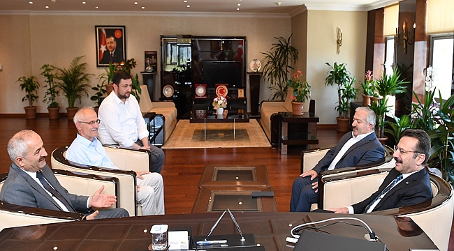 Vali Aksoy'dan Büyükgöz'e iade-i ziyaret