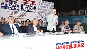 Çiftçi, "Emek Mahallesi'ndeki çalışmalarımız sürecek"