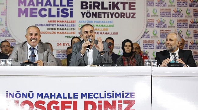 Çiftçi, İnönü Mahallesi sakinlerini dinledi