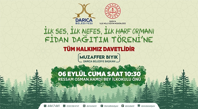 Darıca’da fidanlar toprakla buluşacak