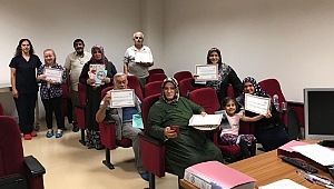 Diyabet okulundan mezun oldular