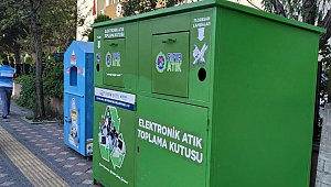 Elektronik atık kutusu çöplerden arındırıldı