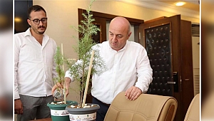 Fidanlara can suyunu Bıyık verdi