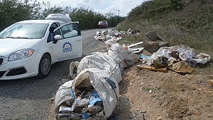 Gebze'de kaçak atığa ceza kesildi