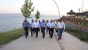 Işık ve Bıyık, Millet Bahçesi'ni inceledi