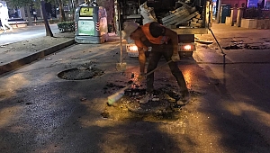 Kocaeli Büyükşehir Belediyesi gece mesaisinde