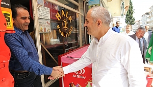 Zinnur Büyükgöz, esnaf turu yaptı